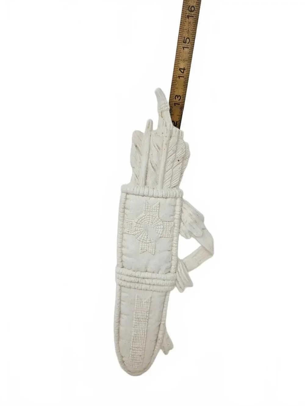 Ceramic Bisque Native American Arrow Quiver Wall Plaque, Ready to Paint